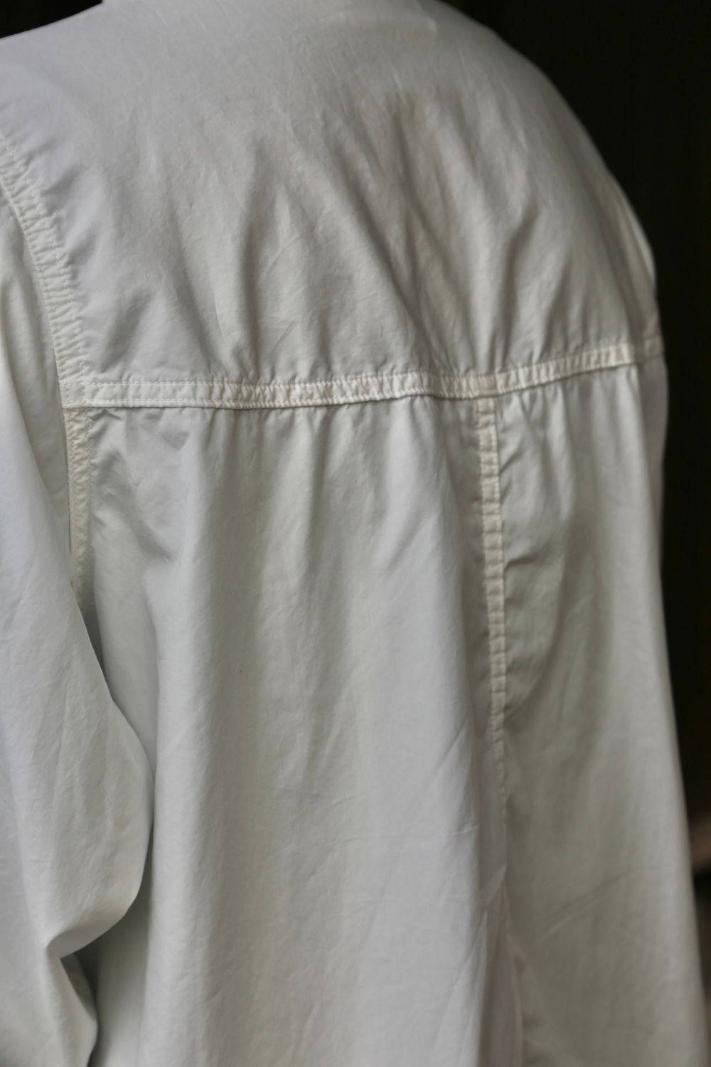 Garment Dyed Poplin Umbrella Yoke Shirt(GM211-50032) style.2021.2.14.