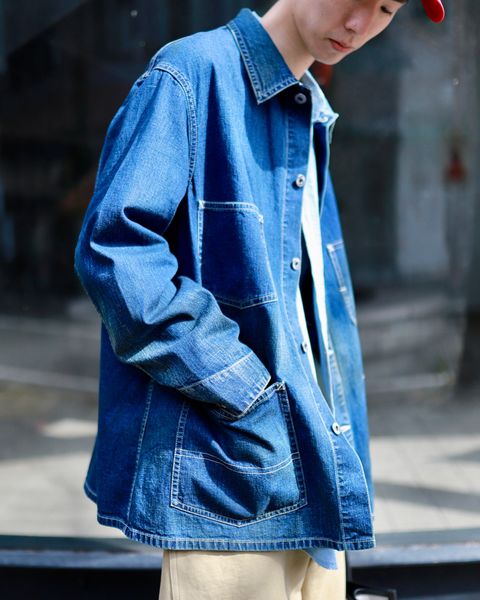 A.PRESSE デニムカバーオールスタイル