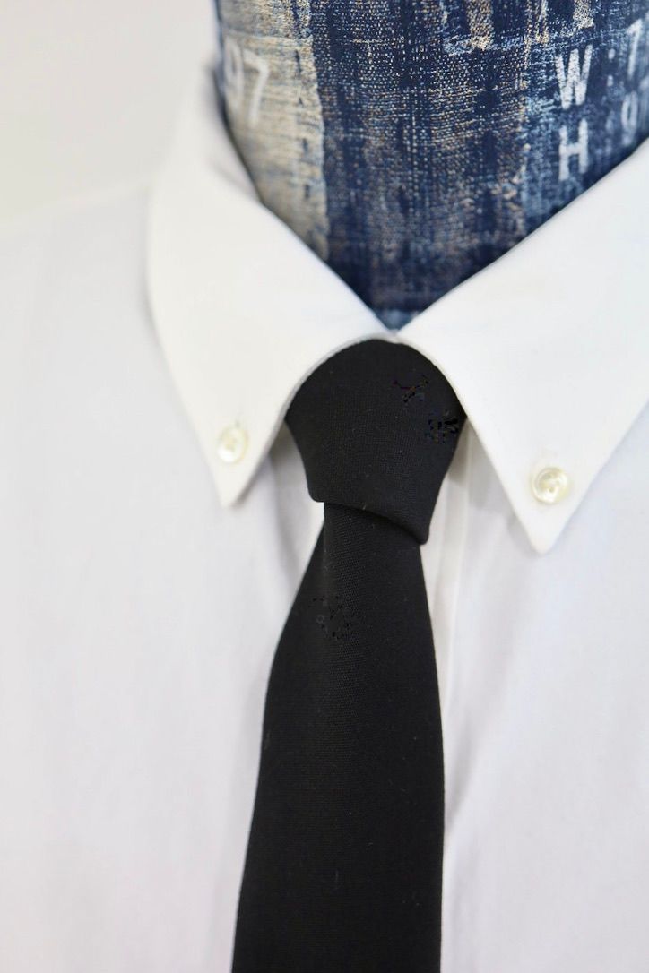 グラフペーパー 26SS Wool Doeskin Necktie(GU261-90217B)BLACK☆12月13日(土)発売！