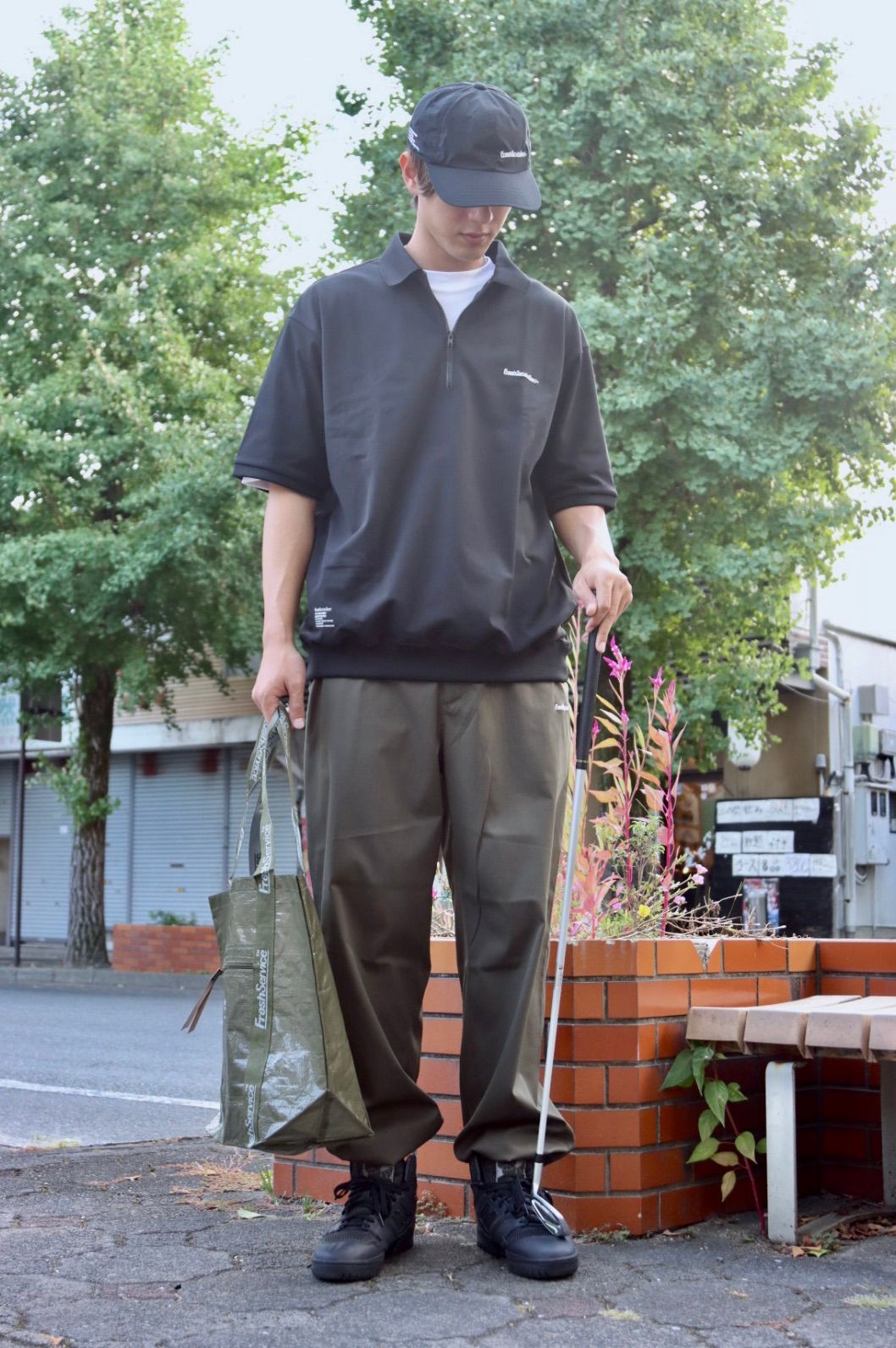 トップス DRY PIQUE JERSEY NECK ZIP S/S POLO FreshService / DRY PIQUE JERSEY NECK ZIP L/S POLO フレッシュ