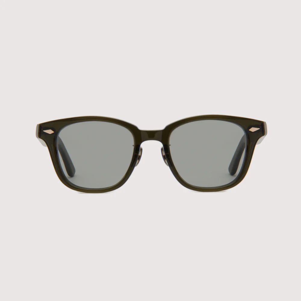 ノチノオプティカル "SANSUI FR" #5.CREAR SMOKE OLIVE× GREY GREEN to DARK GREY (調光モデル)