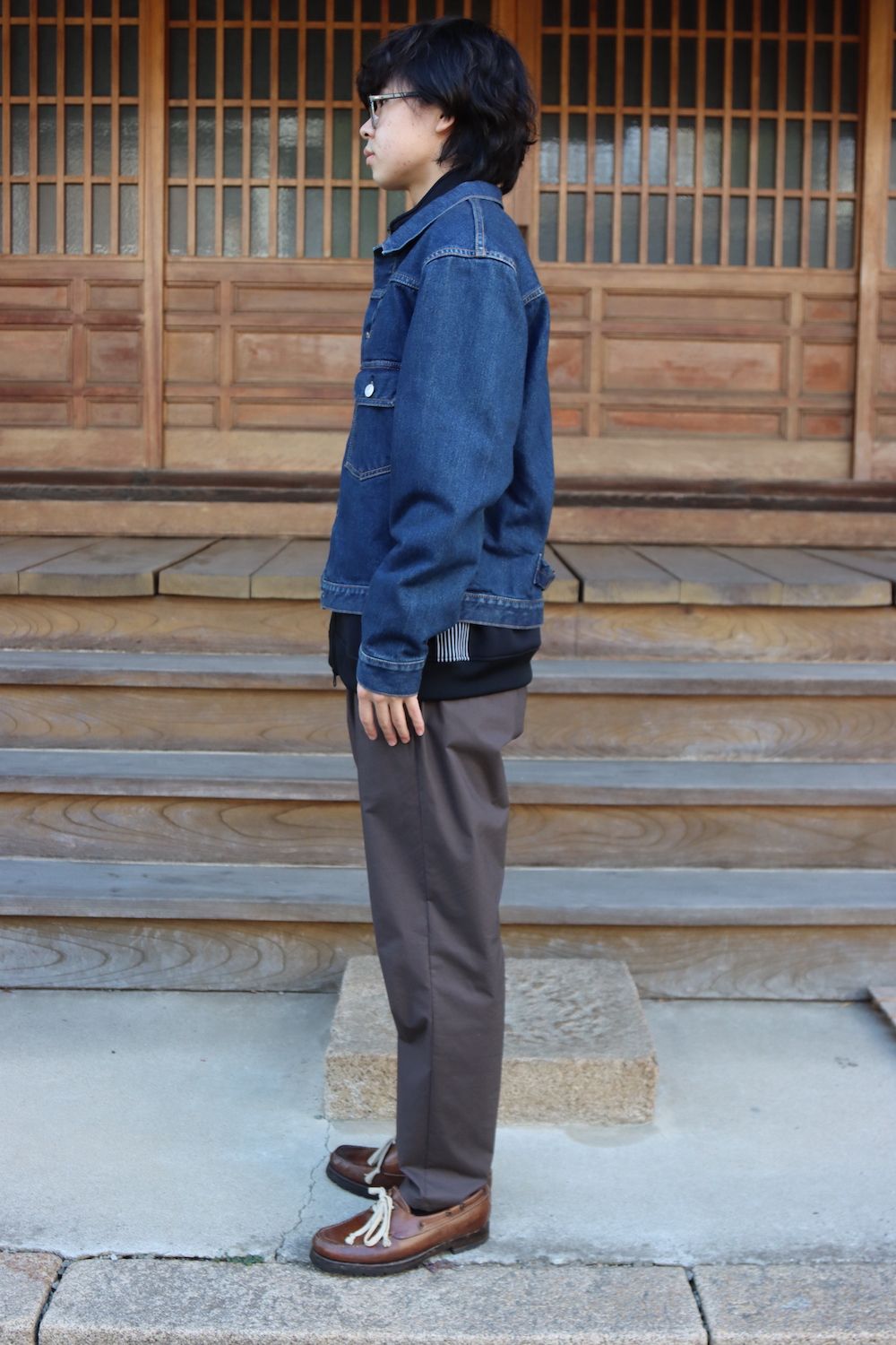CIOTA 本藍スビンコットン13.5ozデニムGジャン(JKLM-101M-NIDBL-D) style. 2021.10.13.