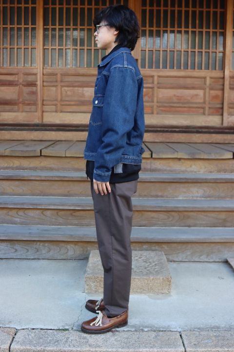 CIOTA 本藍スビンコットン13.5ozデニムGジャン(JKLM-101M-NIDBL-D) style. 2021.10.13.