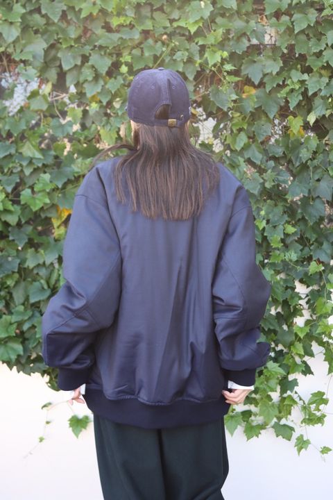 UNIVERSAL PRODUCTS 22AW新作CANONICO WOOL GABARDINE QUIL TING BOMBER BLOUSON style.2022.9.24
