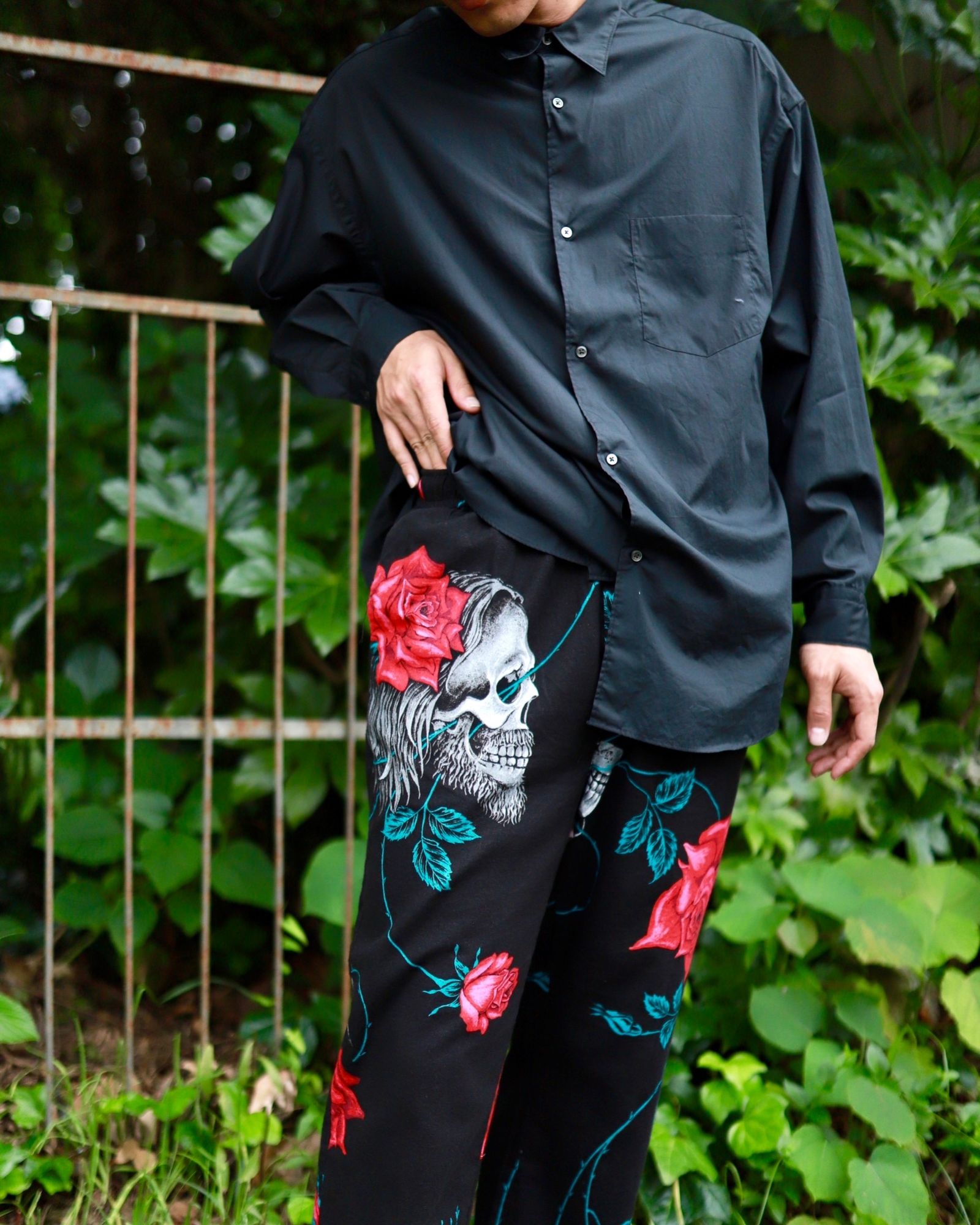 SAINT M×××××× ×WILDSIDE YOHJI YAMAMOTO PAJAMA PANTS markスタイル