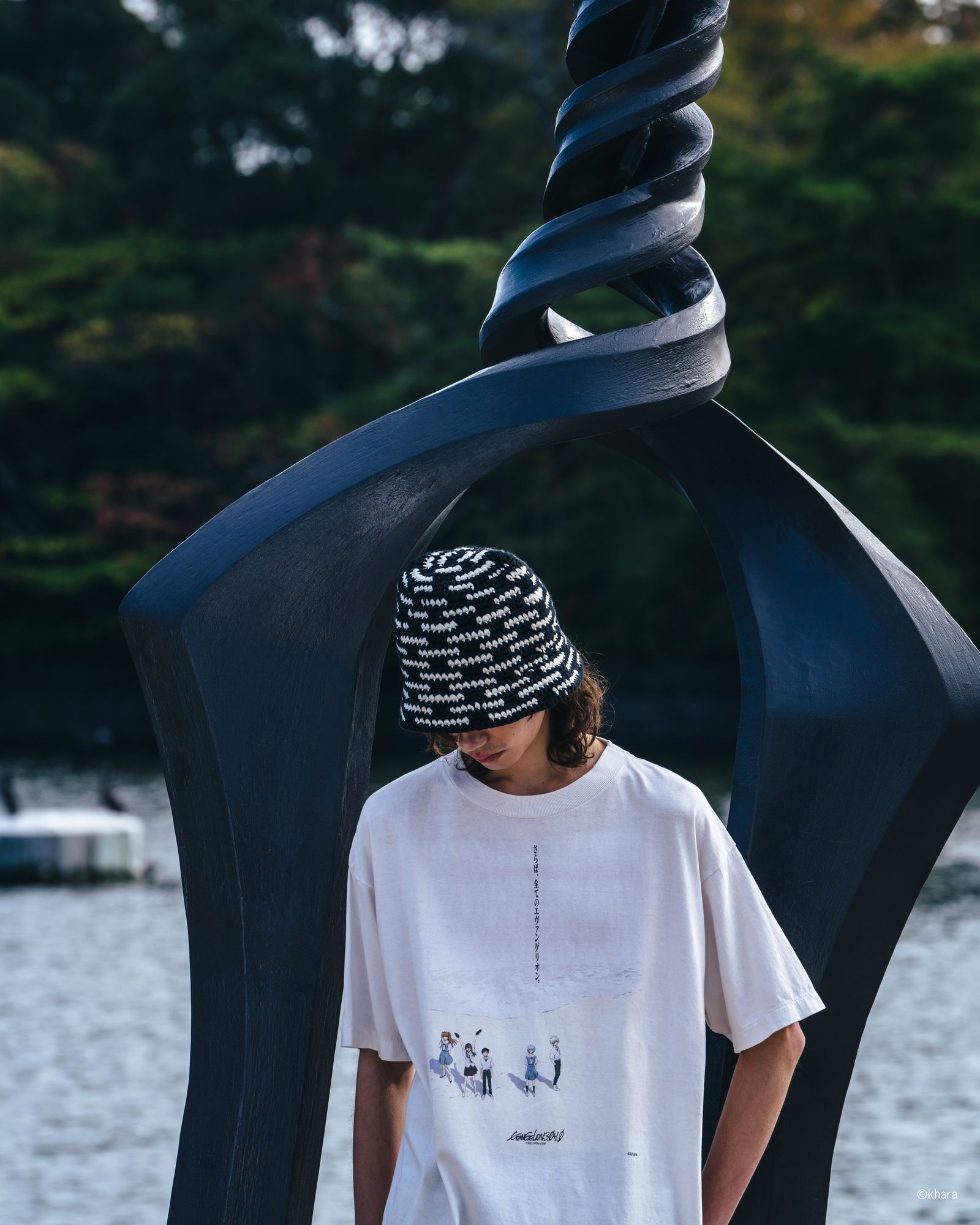 セントマイケル25SS シン・エヴァンゲリオン劇場版TシャツEV_SS TEE/WHITE(SM-HR8-0000-C11)WHITE