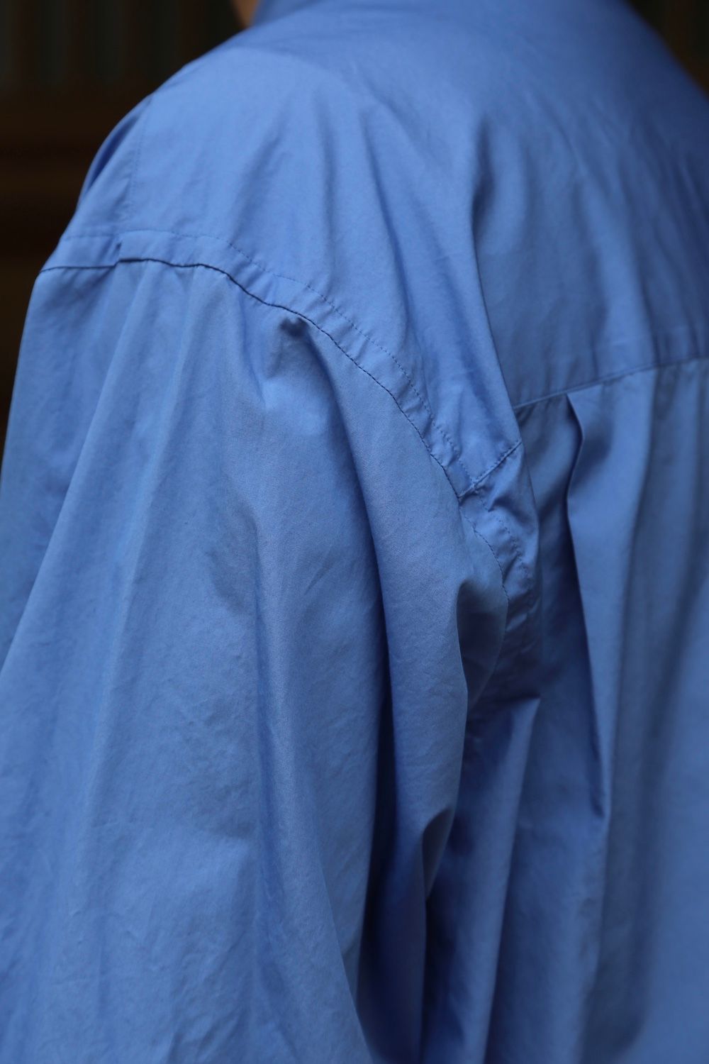 Broad L/S Oversized Regular Collar Shirt"BLUE"Style.2020.2.14.