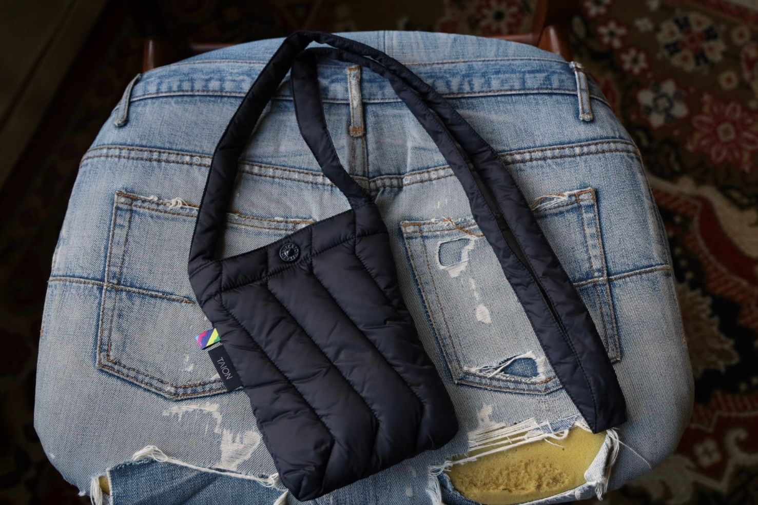 イズネス 25AW DOWN POUCH is-ness×TAION (25AW_35_1007AWDOWNBG01)BLACK☆新作発売！