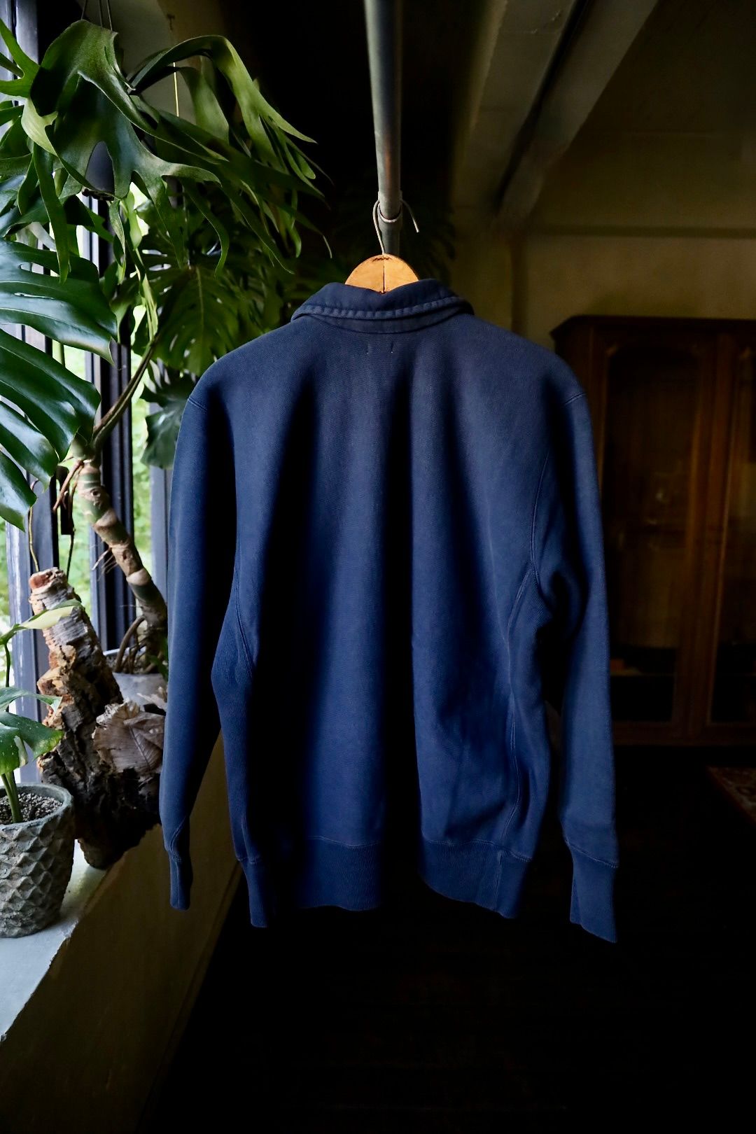 A.PRESSE - アプレッセ Vintage Half Zip Sweat Shirt  (24AAP-05-08K)NAVY☆8月24日(土)発売！ | mark