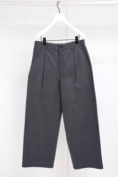 グラフペーパー   Westpoint Chino Wide Straight Trousers(GM263-40165B)C.GRAY☆8月15日(土)発売！