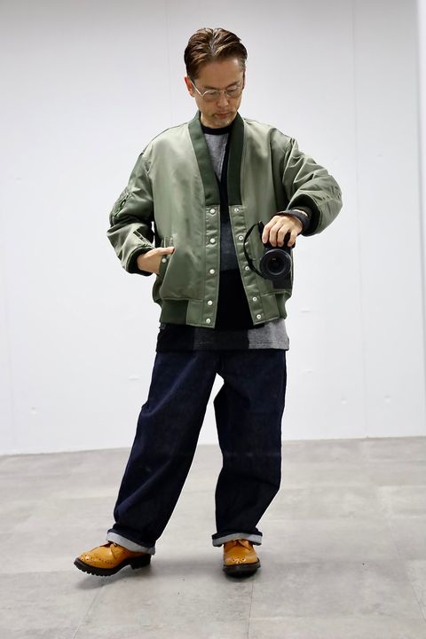 COMME des GARCONS HOMME ダブルツイルミリタリージャケットスタイル