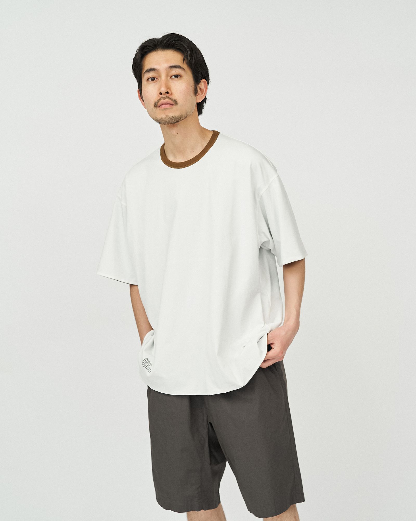 フレッシュサービス REVERSIBLE S/S TEE (FSC252-70040)BROWN