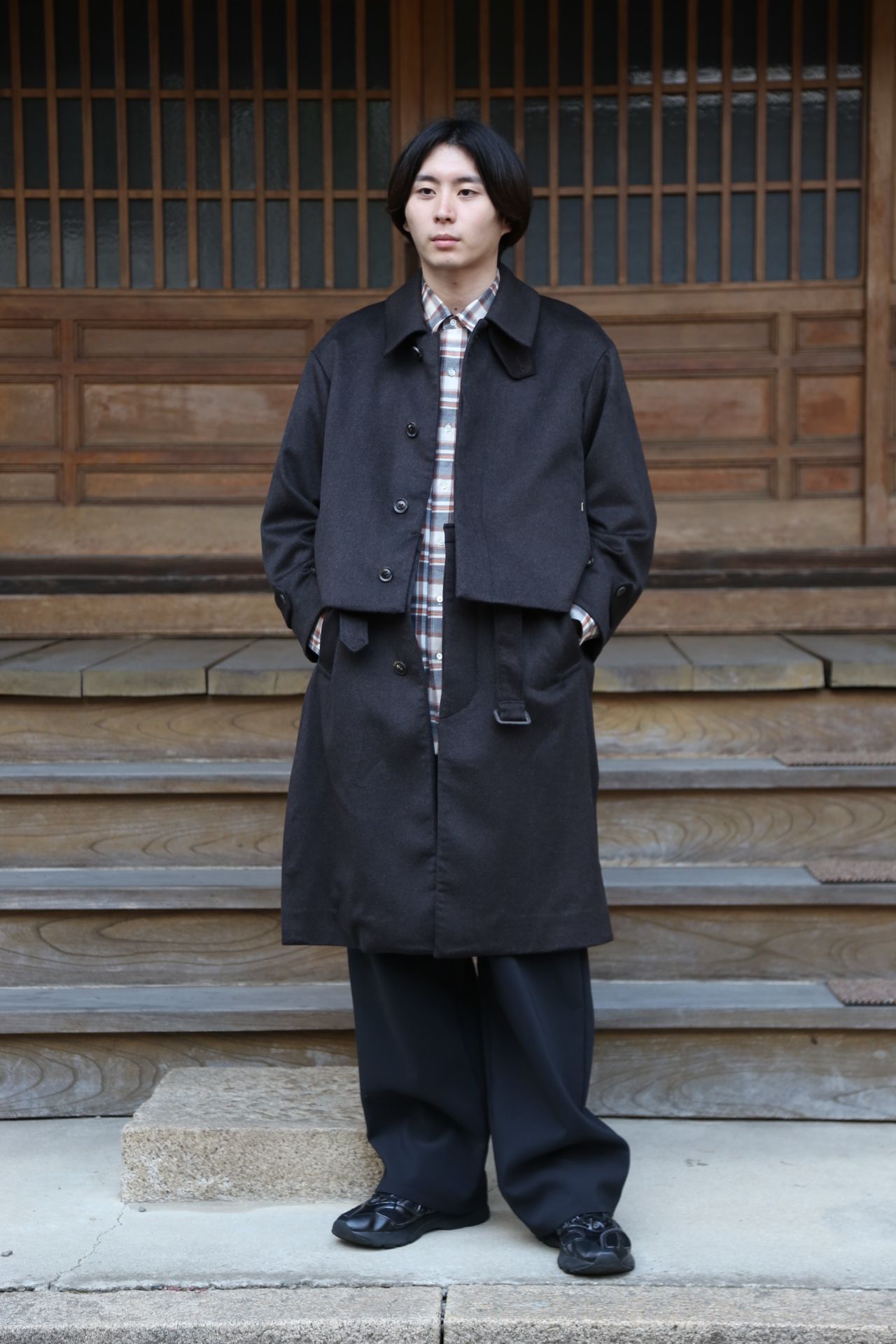 YOKE 新作 CASHMERE 3WAY BAL COLLAR SHARE COAT(YK20AW0134C)