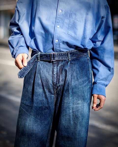 グラフペーパー Selvage Denim Belted Pants(DARK INDIGO) 1月18日(土)新作発売！