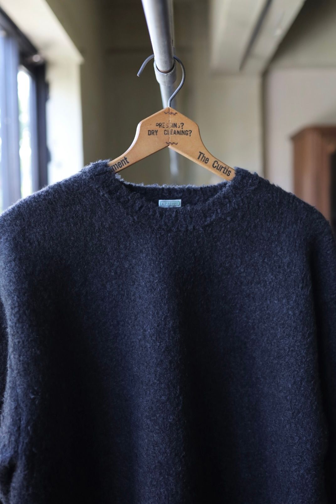 アプレッセ 2025 STYLE2 Cashmere Mole Yarn Pullover Sweater(25AAP-03-20)CHARCOAL☆10月25日(土)発売!