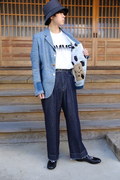 JUNYA WATANABE COMME des GARCONS MAN 綿リネンデニムジャケット(WG-J007-051) style. 2021.04.05.