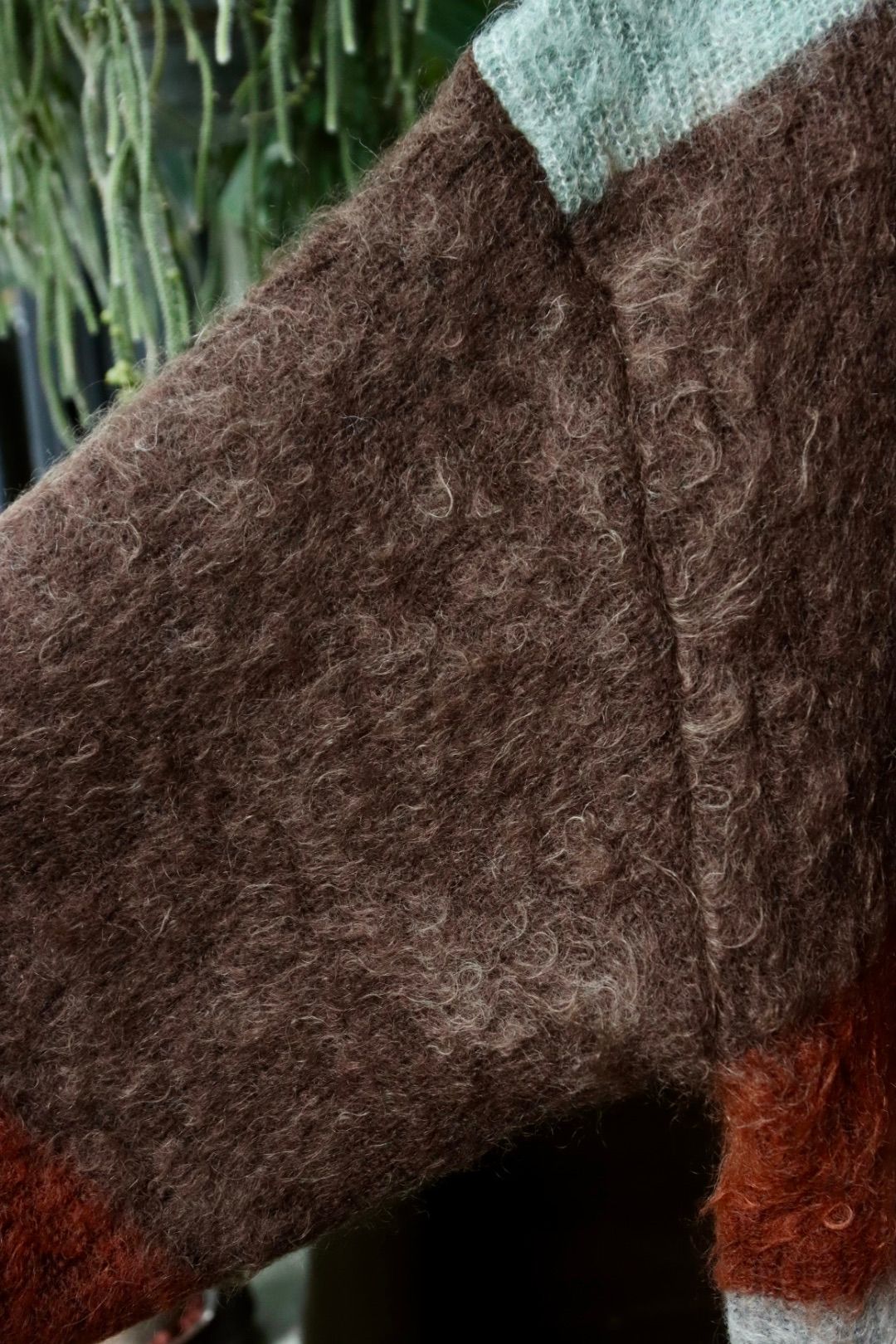 YOKE - ヨーク23AW MOHAIR BORDER CARDIGAN(YK23FW0571S)BROWN