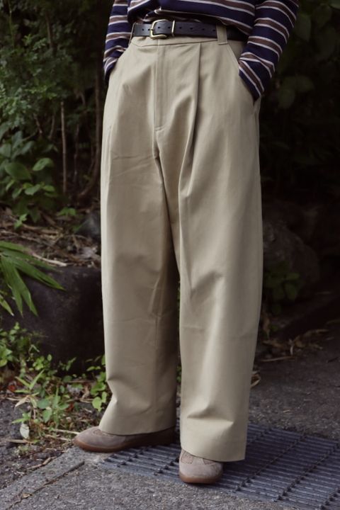 STUDIO NICHOLSON DEEP PLEAT VOLUME PANTS style. 2022.08.10.