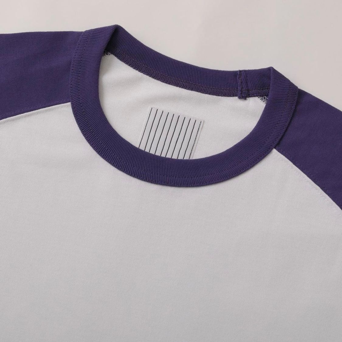 S.F.C 24SS エスエフシー RAGLAN BASEBALL TEE(SFCSS24CS12)White/Purple