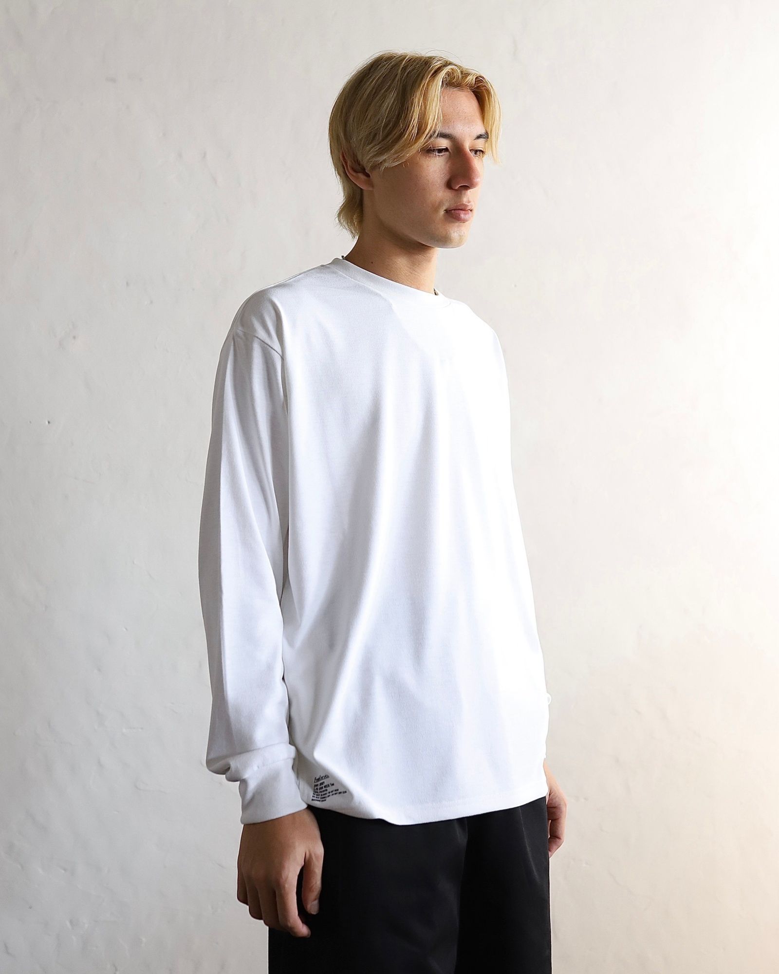 FreshService 24SS 新作 DRY JERSEY L/S CREW NECK TEE(WHITE) style 2024.3.22