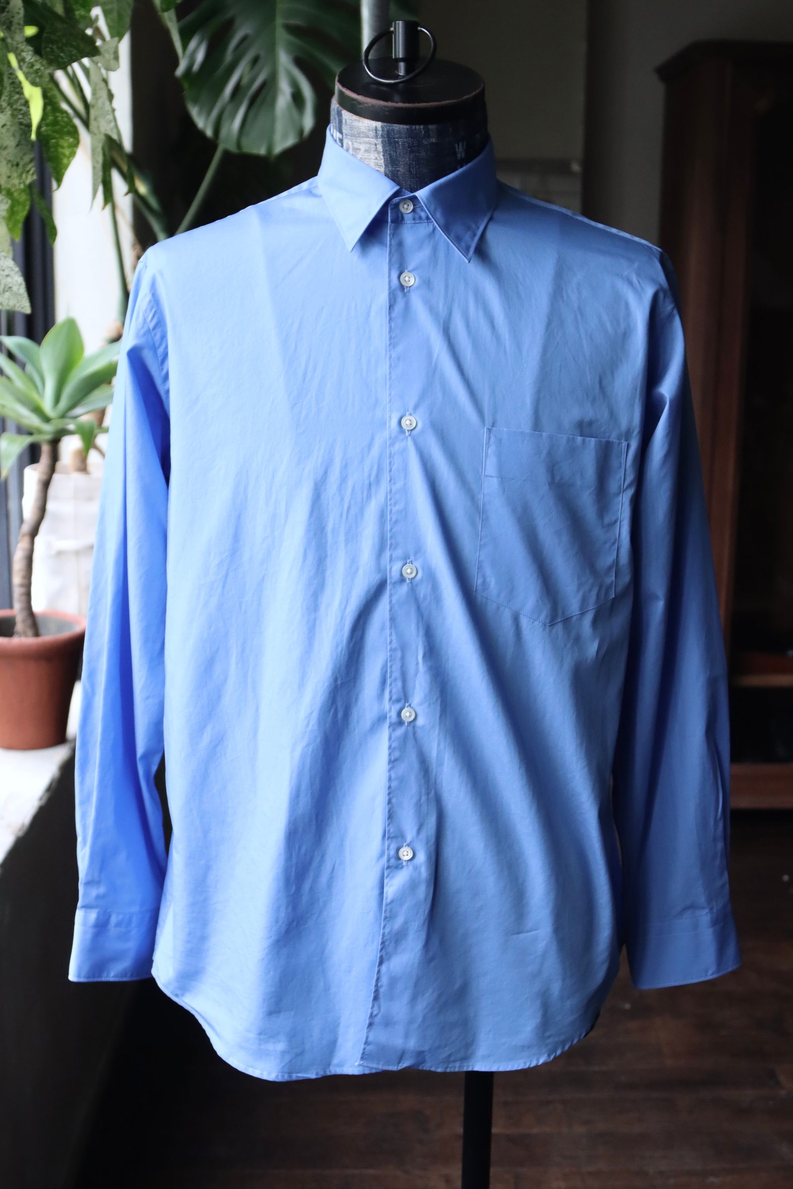 グラフペーパーシャツ Broad Regular Collar Shirt (GM251-50005B)BLUE☆7月19日(土)発売！