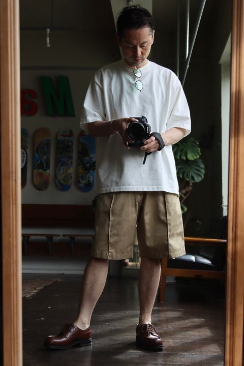 A.PRESSE 22SS US ARMY Chino Shorts style.2022.4.16.