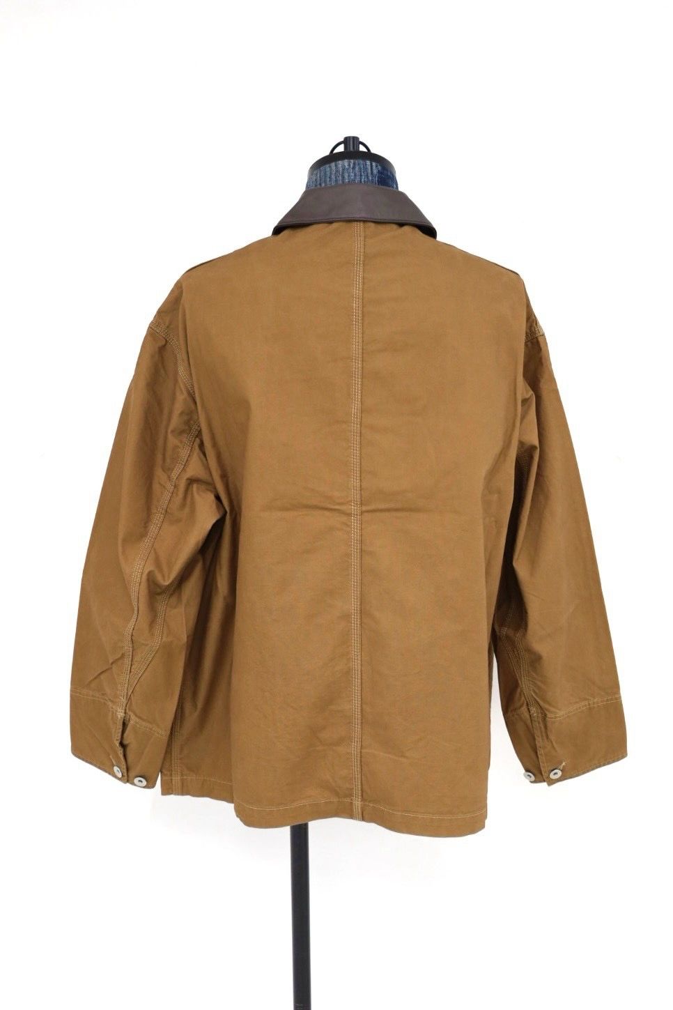 フレッシュサービス 26AW COTTON CANVAS LEATHER COLLAR WORK JACKET(FSC263-30032)CAMEL☆9月5日(土)新作発売！