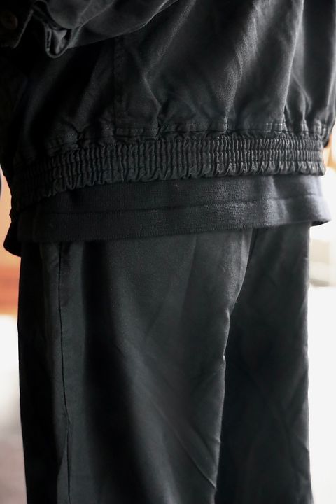 COMME des GARCONS HOMME エステルサージ製品染めブルゾンスタイル.2025.9.5.