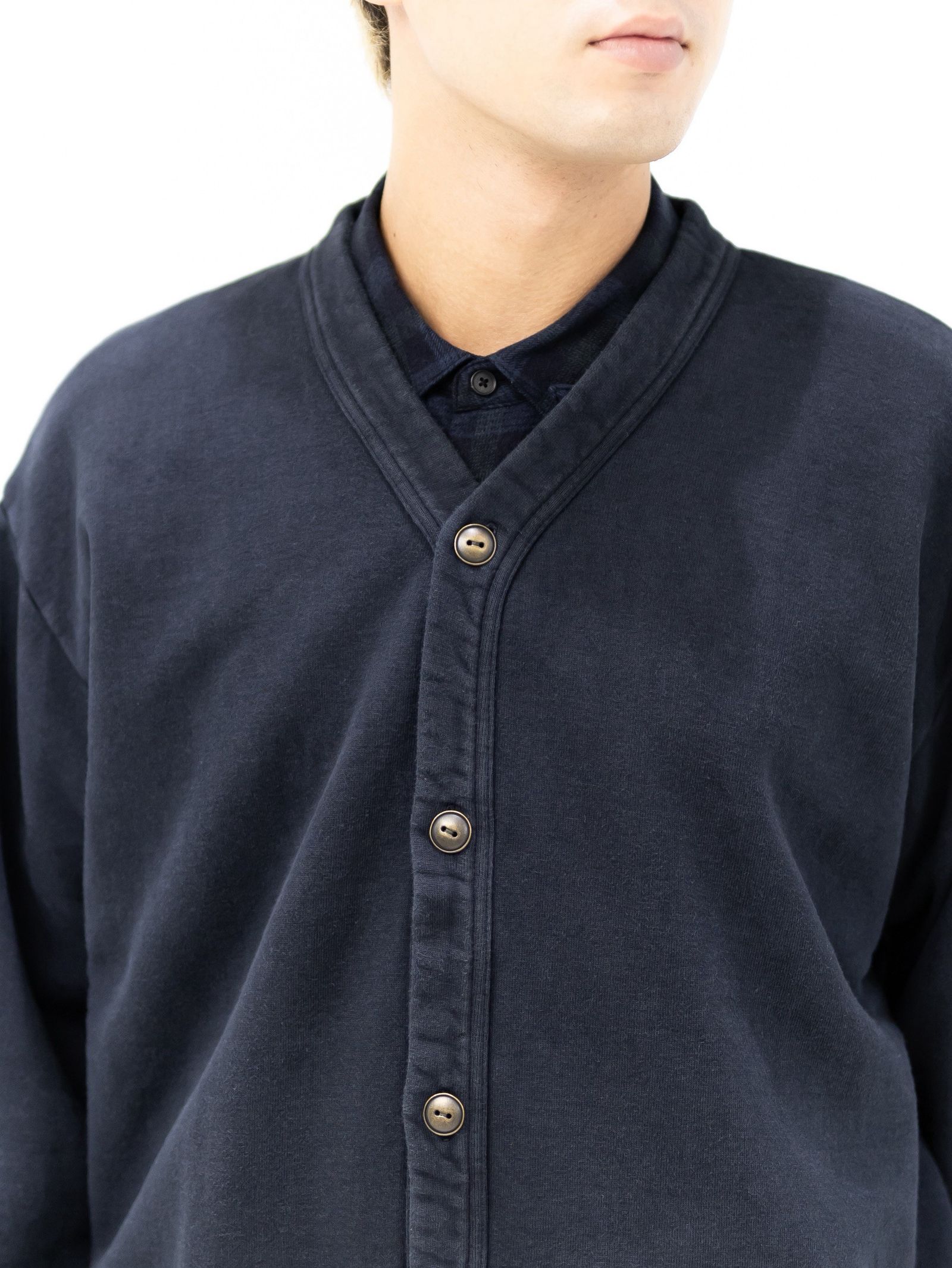 A.PRESSE Vintage Sweat Cardigan(BLACK)☆9月19日(土)新作発売！
