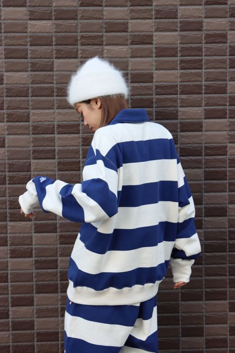 UNIVERSAL PRODUCTS 新作GIMME FIVE HALF ZIP BORDER SWEAT.2023.1.24