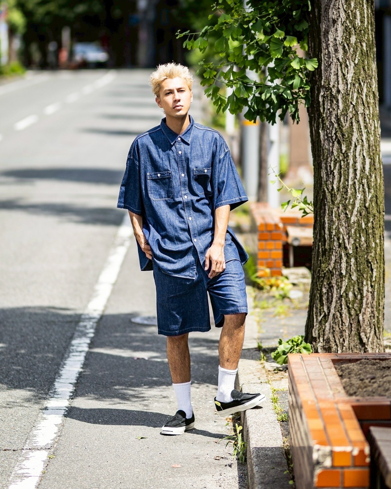 フレッシュサービス LIGHT DENIM S/S SHIRT (FSC252-50046)DARK FADE☆6/21(土)発売！