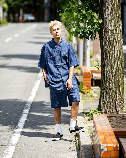 FreshService LIGHT DENIM S/S SHIRT(DARK FADE)☆新作発売！