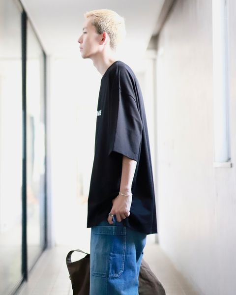 COMME des GARCONS HOMME コムデギャルソンオム 23AW 綿天竺ロゴプリントTシャツスタイル