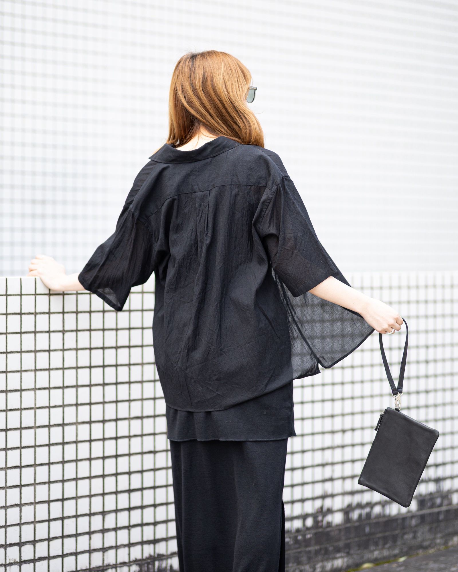 blurhms 新作Silk-Co Voile Half-Sleeve Shirt style.2026.4.7