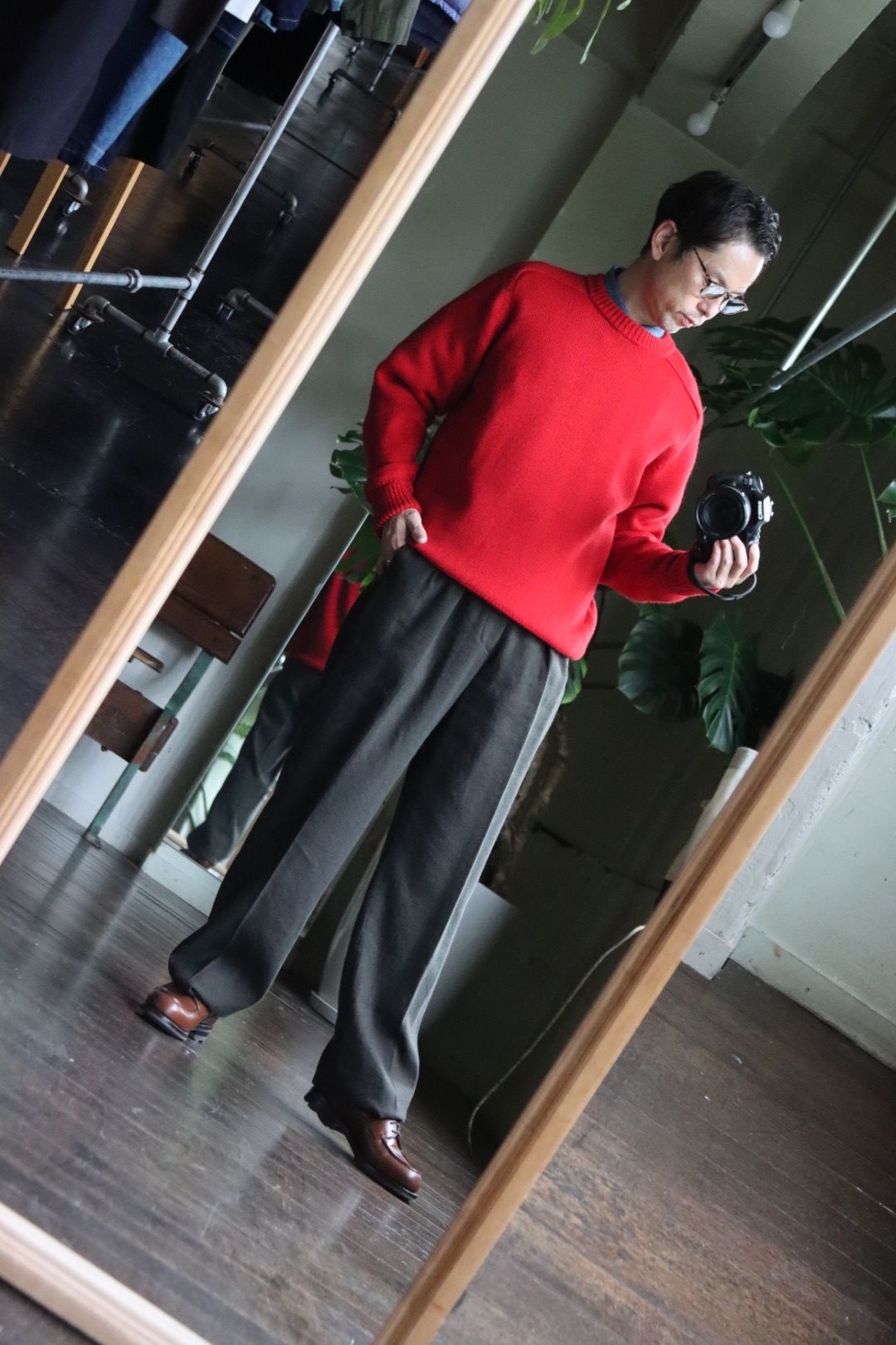 A.PRESSE - アプレッセ22FW Pullover Sweater(22AAP-03-05H)RED | mark