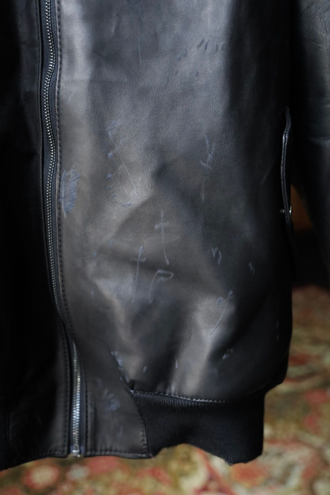 トーキングアバウト ジ アブストラクション 25AW DAMAGE LEATHER PARKA (2526AW-J-007)BLACK☆新作発売！