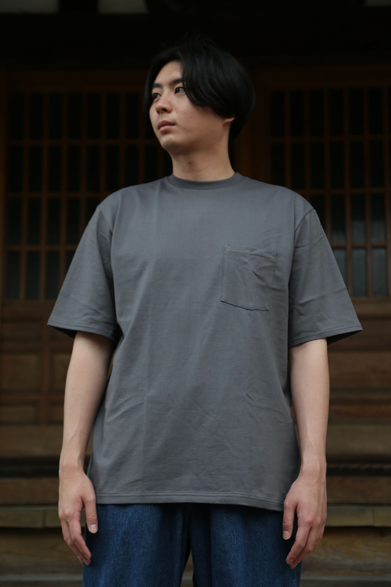 希少 グラフペーパー パックT2-Pack S/S Pocket Tee グレー
