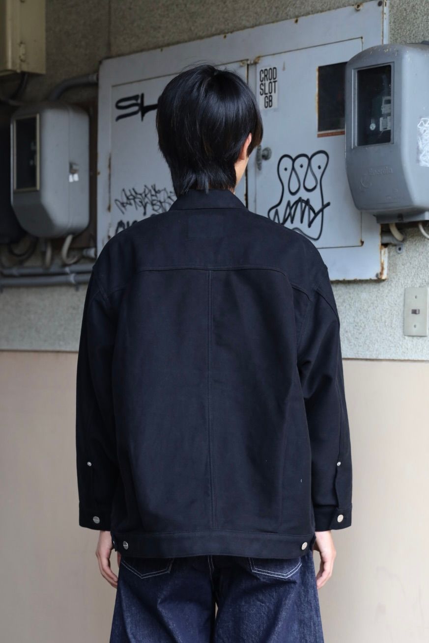 グラフペーパー Cotton Double Serge Jacket(GM263-20450)BLACK