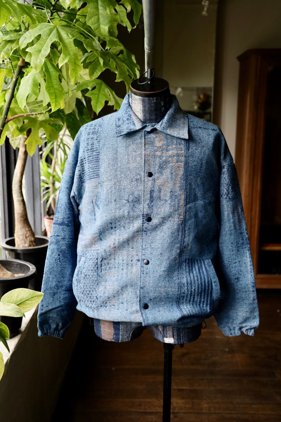 ファンダメンタル デニムシャツ BORO JAQUARD COACH 3YR WASH(FA25JK47U)INDIGO☆新作発売！