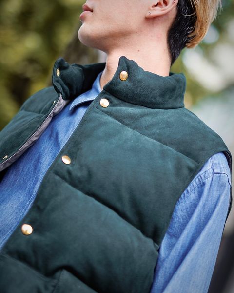 A.PRESSE Suede Down Vest 10月19日(土)新作発売！