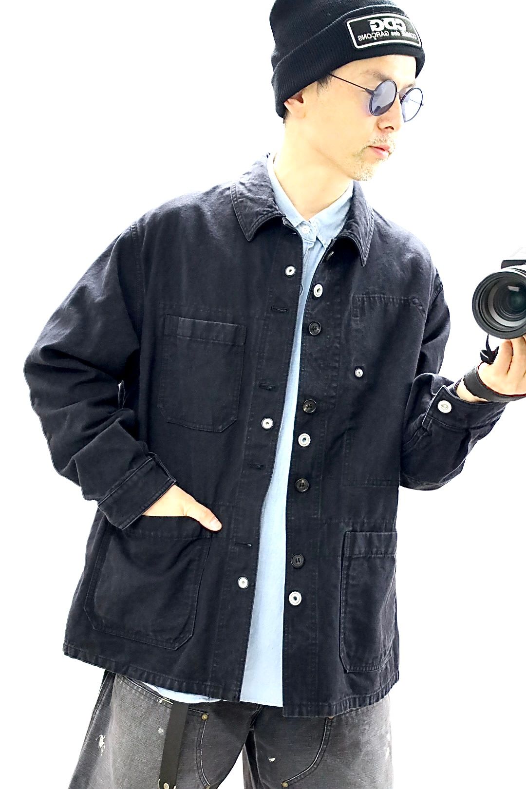 COMME des GARCONS HOMME 26SS 製品加工リバーシブルカバーオールスタイル