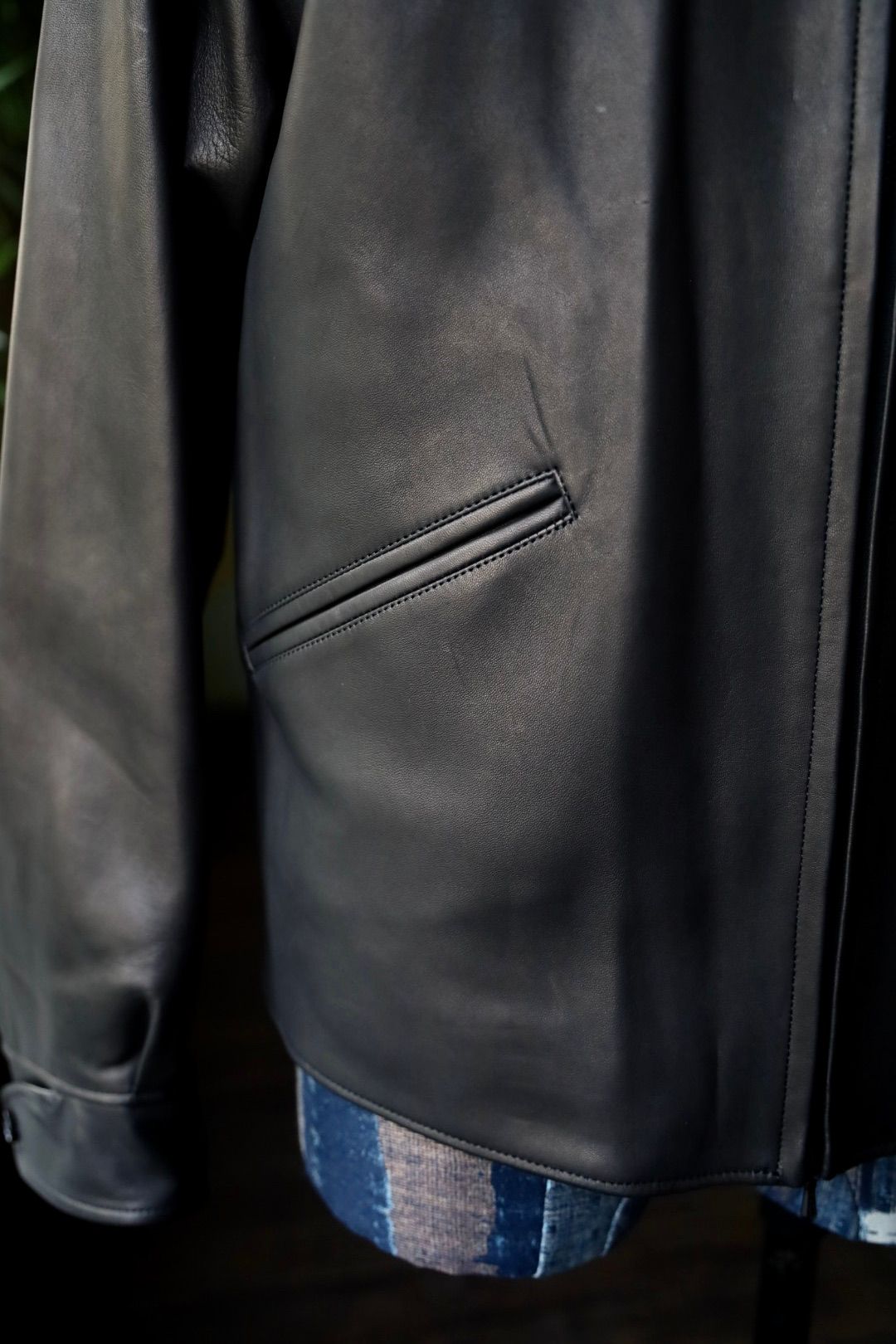 blurhms 25FW Lamb Leather Zip Short Jacket(BHS25F001)black☆8月29日(金)新作発売！