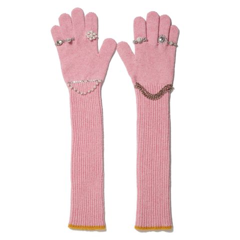 doublet 25AW LONG KNIT GLOVES WITH RINGS (25AW87GV04) PINK★9月13日(土)発売！
