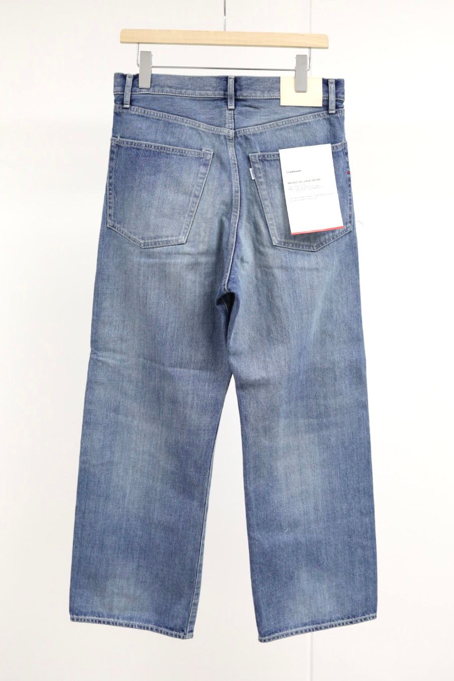 グラフペーパー Selvage Denim Five Pocket wide Straight Pants(GU261-40059LB)INDIGO_LIGHT FADE★1月24日(土)発売！