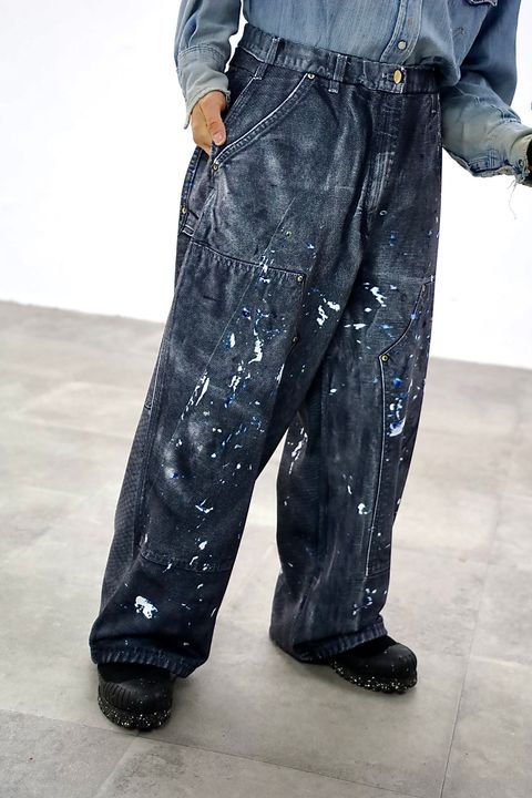 TALKING ABOUT THE ABSTRACTION PRINT DUCK WIDE PT"BLACK"スタイル20260118