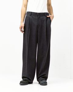 グラフペーパー 25AW SIDOGRAS Melange Ponte Wide Slacks(GM254-40052) GRAY☆11月29日(土)発売！