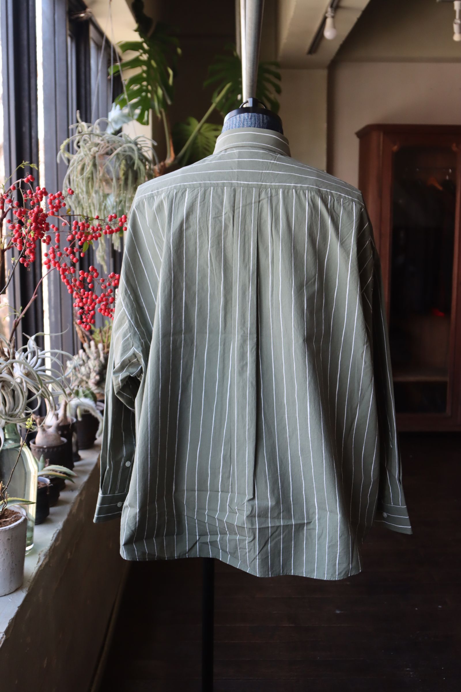 S.F.C 24SS エスエフシー SFC STRIPE SHIRT(SFCSS24S02)Olive☆2月24日(土)発売！