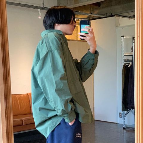 FreshService CARGO POCKET REGULAR COLLAR UTILITY SHIRT style.2022.6.23.