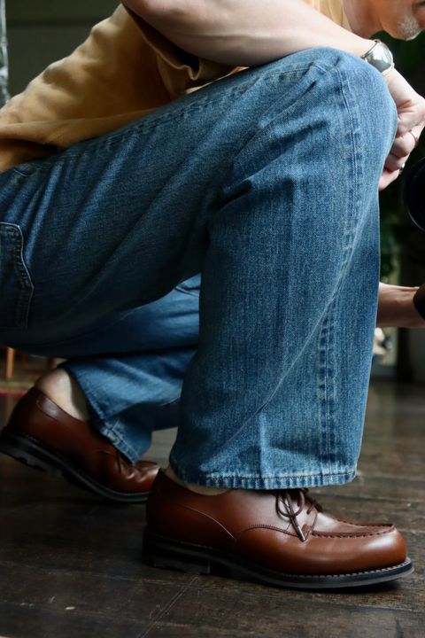 A.PRESSE No.2 Washed Denim Pantsスタイル34