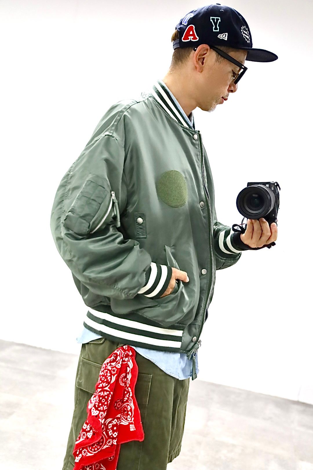 COMME des GARCONS HOMME 26FW リブライン入りナイロンツイルジャケットスタイル